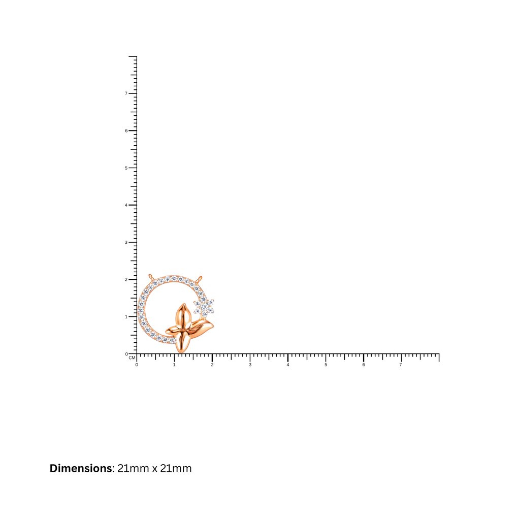 Fluttering Butterfly Sterling Silver Pendant Necklace