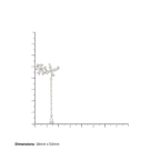 Flora Drop Sterling Silver Pendant Necklace