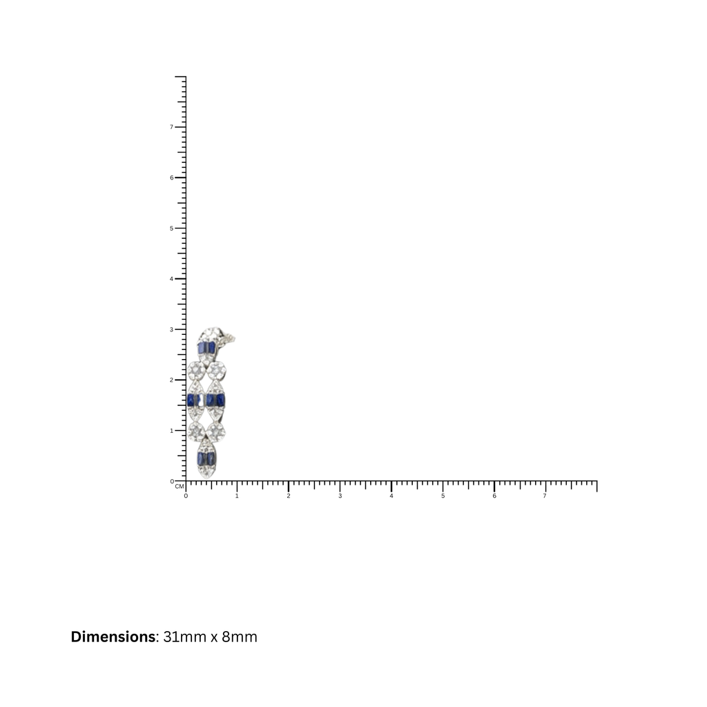 Celeste Blue Sterling Silver Necklace Set