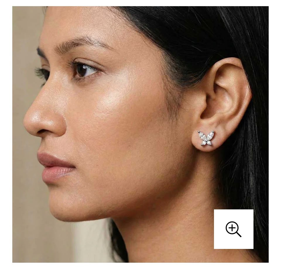 Mariposa Sterling Silver Stud Earrings