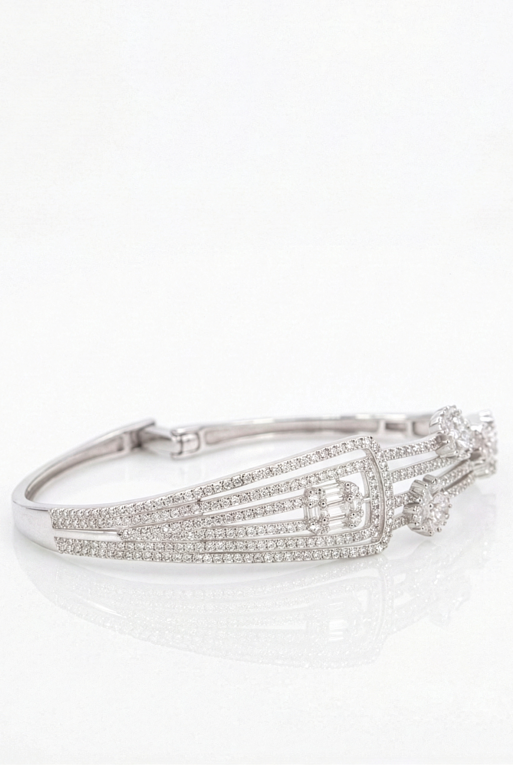 Signature Statement Sterling Silver Oval Bangle