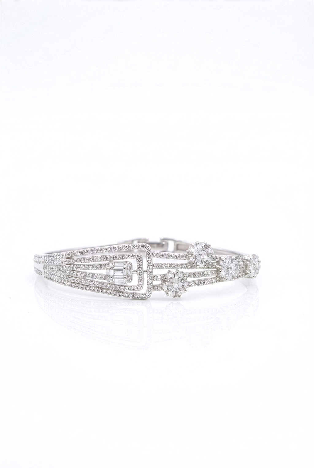 Signature Statement Sterling Silver Oval Bangle