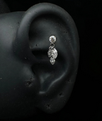 Floating Sparkle Sterling Silver Earrings