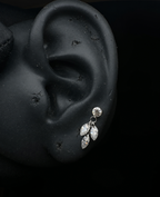 Floating Sparkle Sterling Silver Earrings