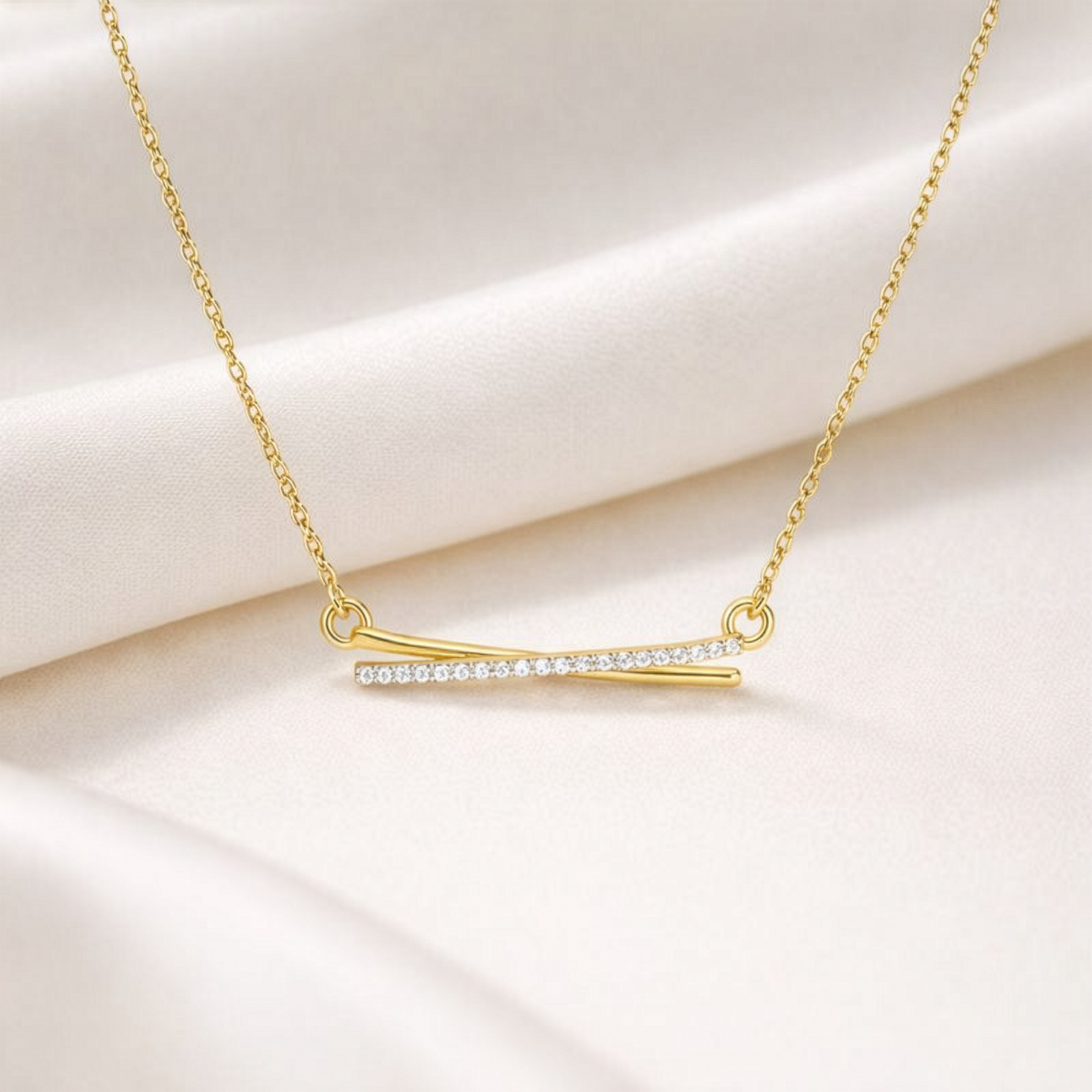 Pureline Gold Sterling Silver Pendant Necklace