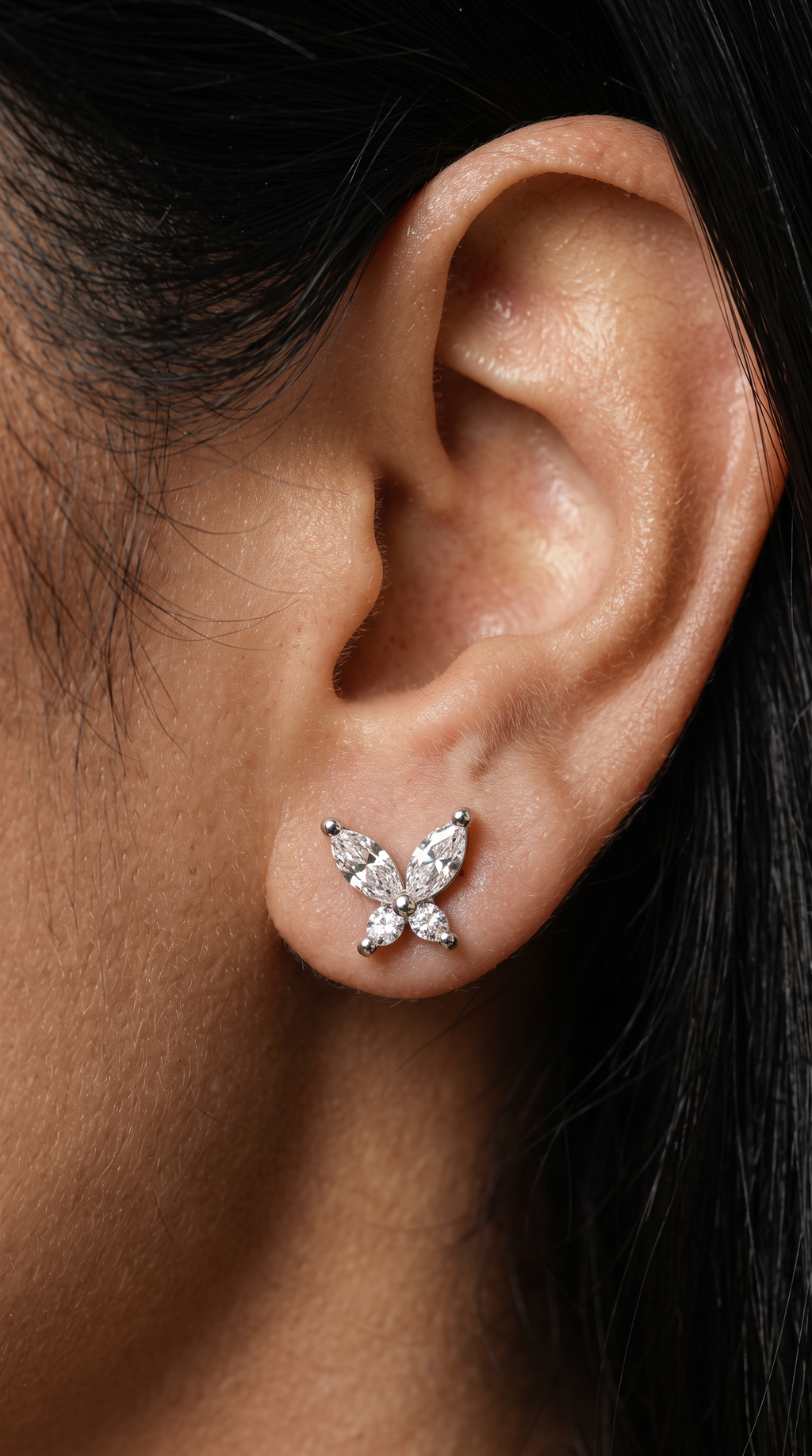 Mariposa Sterling Silver Stud Earrings