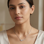 Leaf Whisper Sterling Silver Pendant Necklace