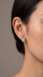 Embrace Pear Sterling Silver Stud Earrings