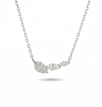 Leaf Whisper Sterling Silver Pendant Necklace
