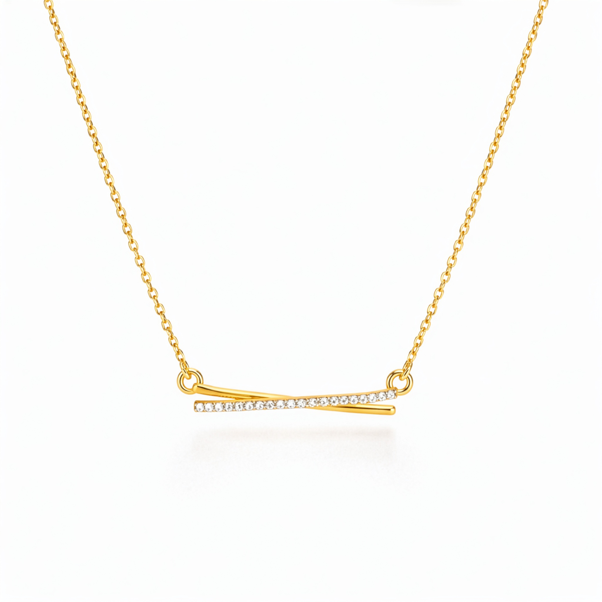 Pureline Gold Sterling Silver Pendant Necklace